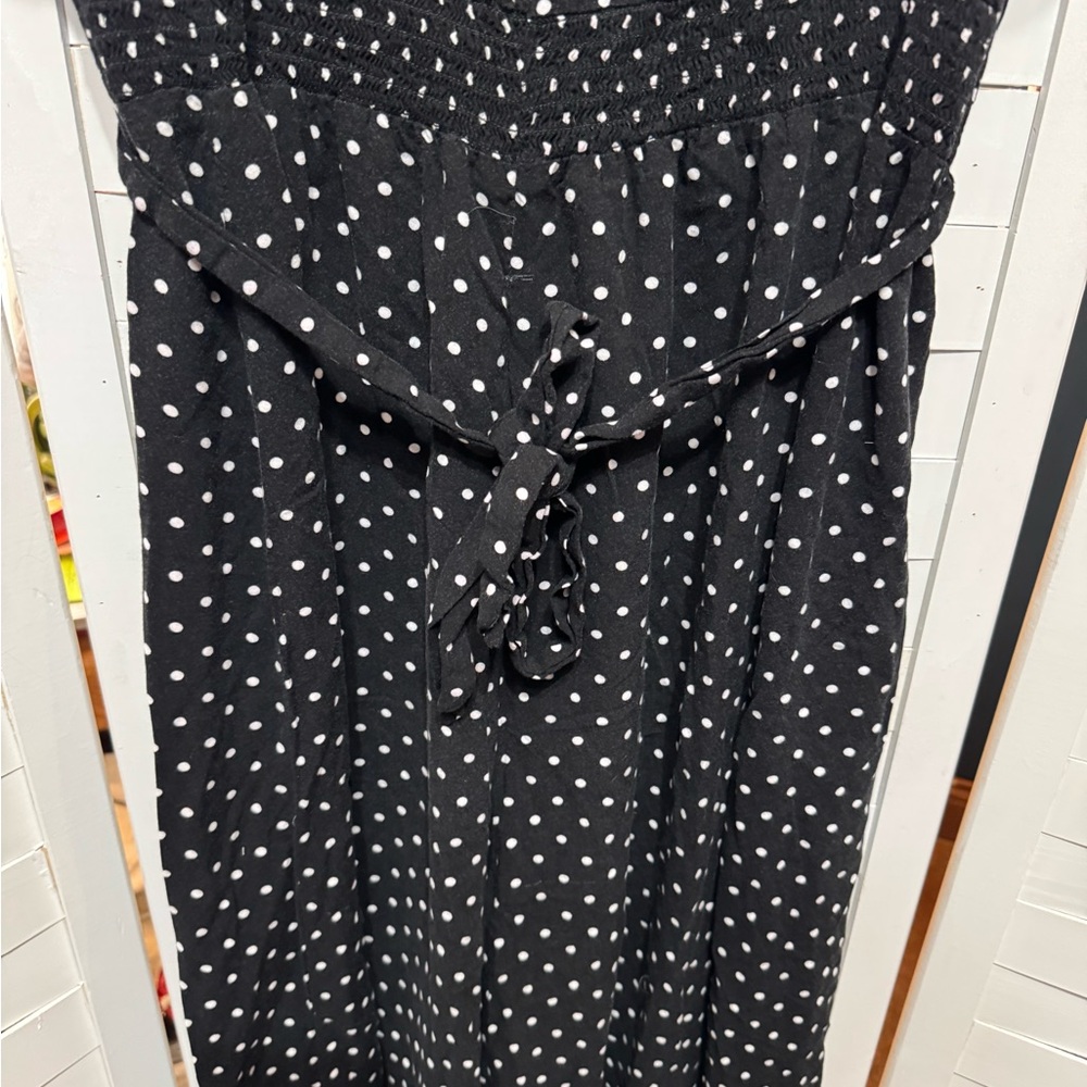 My Street Elegant Black & White Polka Dot Jumpsuit - Picture 5 of 6